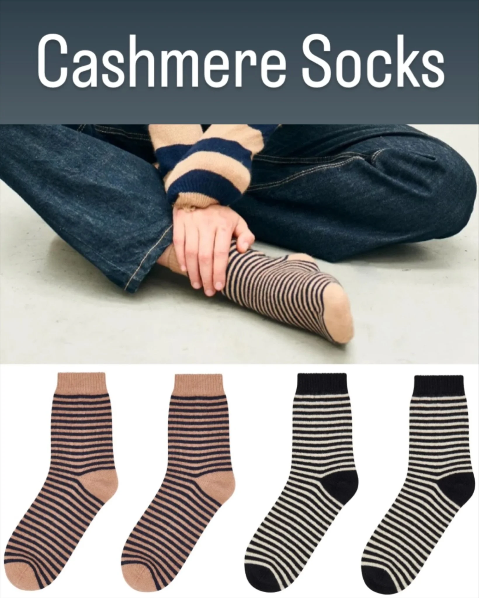 Cashmere Socks 
So soft and warm, by Jumper 1234