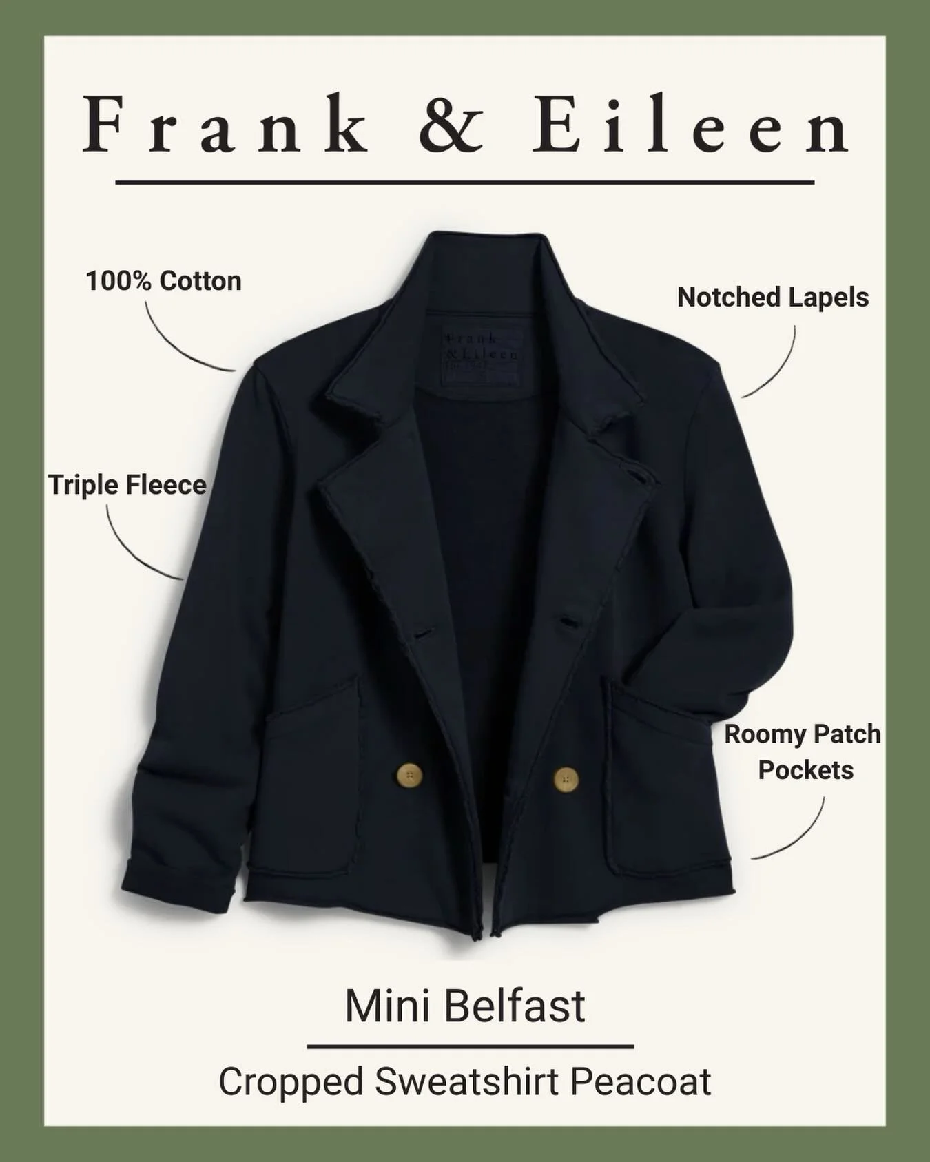 PTC Favorite! Mini Belfast - Ready To Toss Over Anything And Go! 100% Cotton.