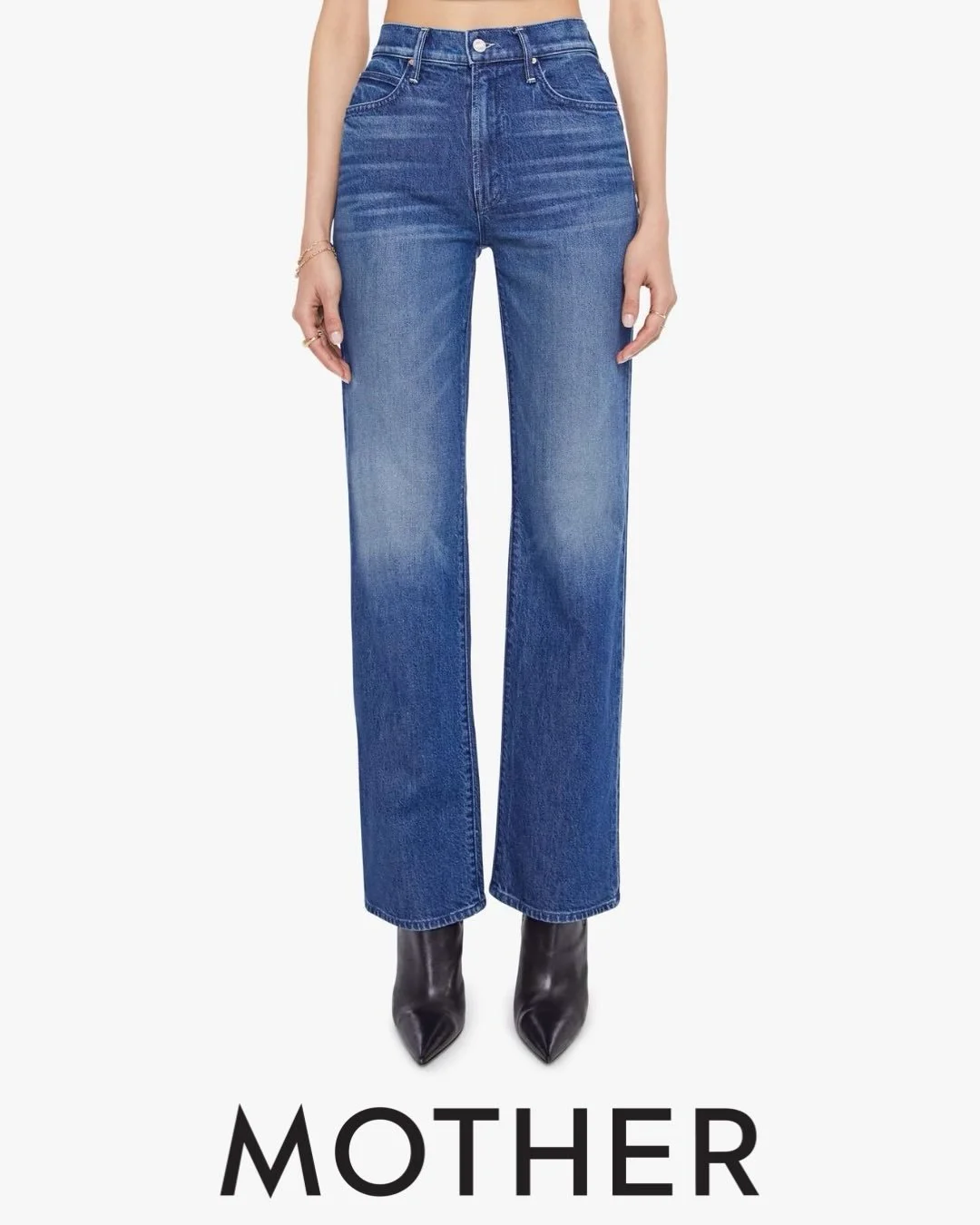 MOTHER - The Kick It. High-Rise Straight Leg Jean.