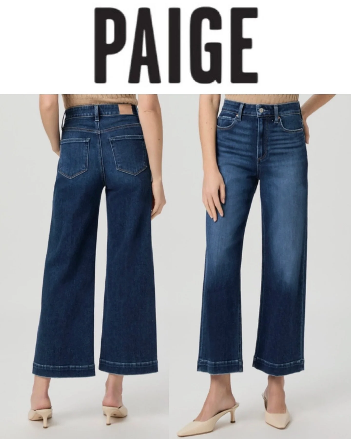 PAIGE RESTOCKED!
Anessa Wide Leg Jean
27&rdquo; in Foreign Film