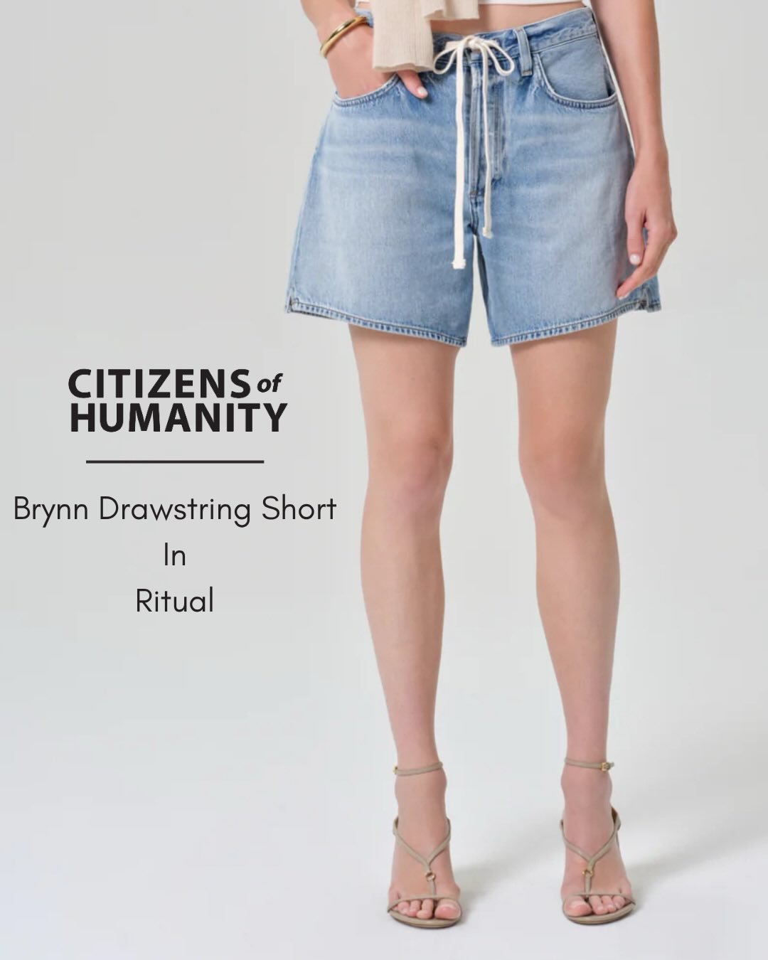 Citizens Of Humanity Brynn Drawstring Short. A Relaxed, Easy Fit That&rsquo;s Perfect For Warm Weather.