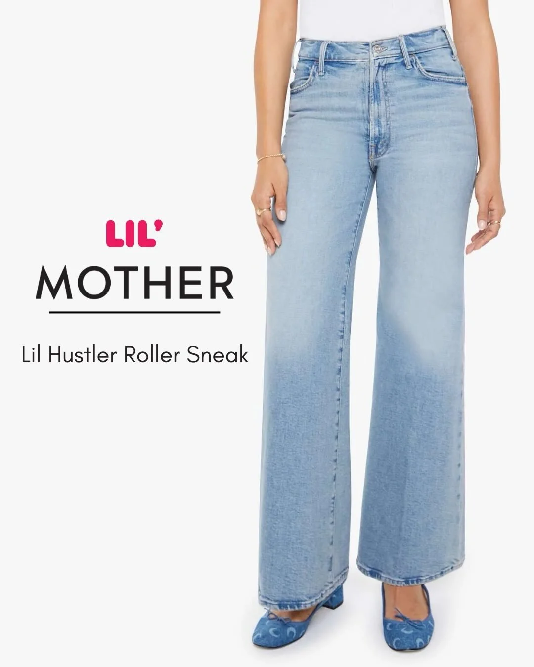 Just In! Petites Lil Hustler Roller Sneak. Cut From Stretch Denim.