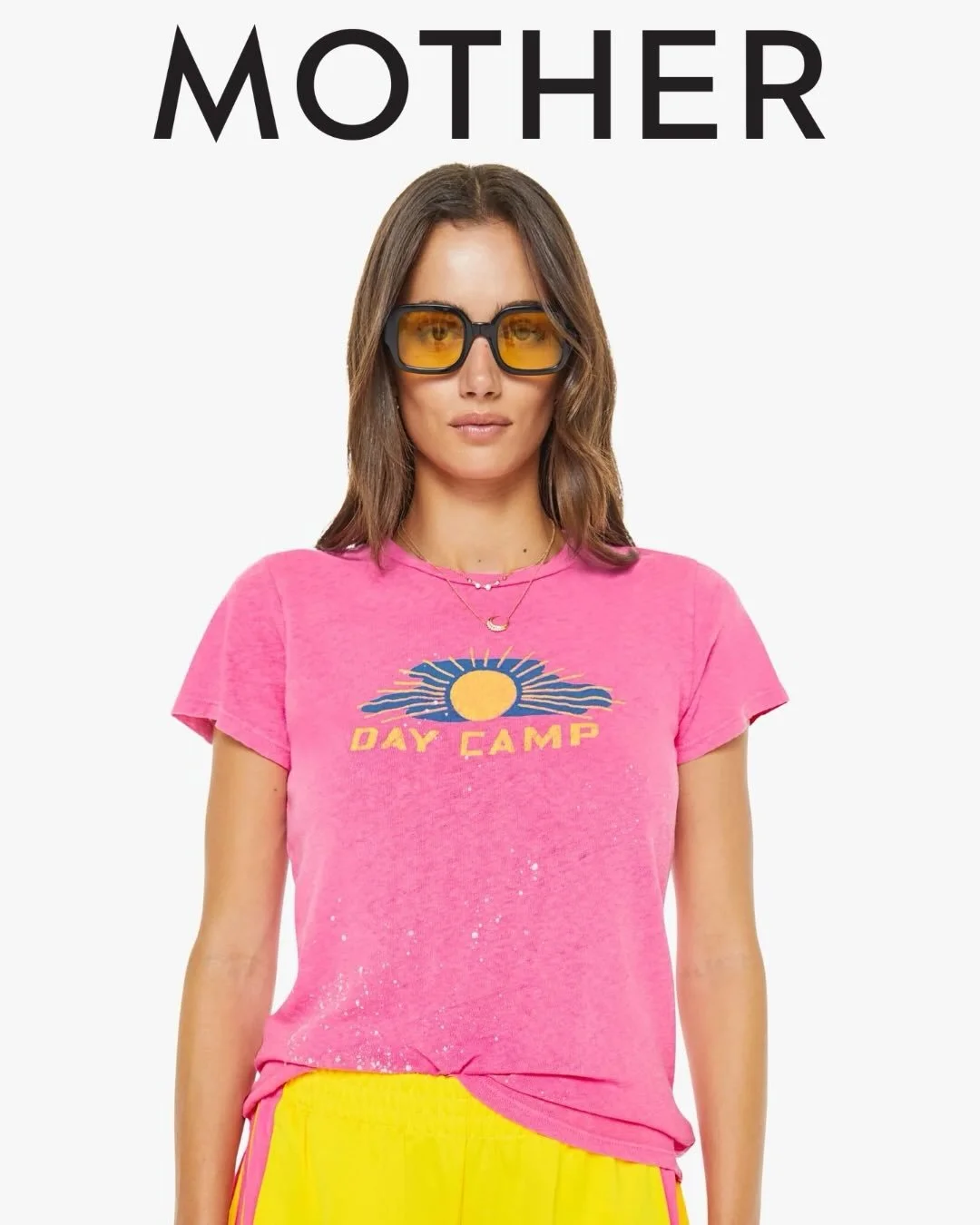 From MOTHER - A Soft Crewneck With A Slim Fit For A Vintage Look And Feel.