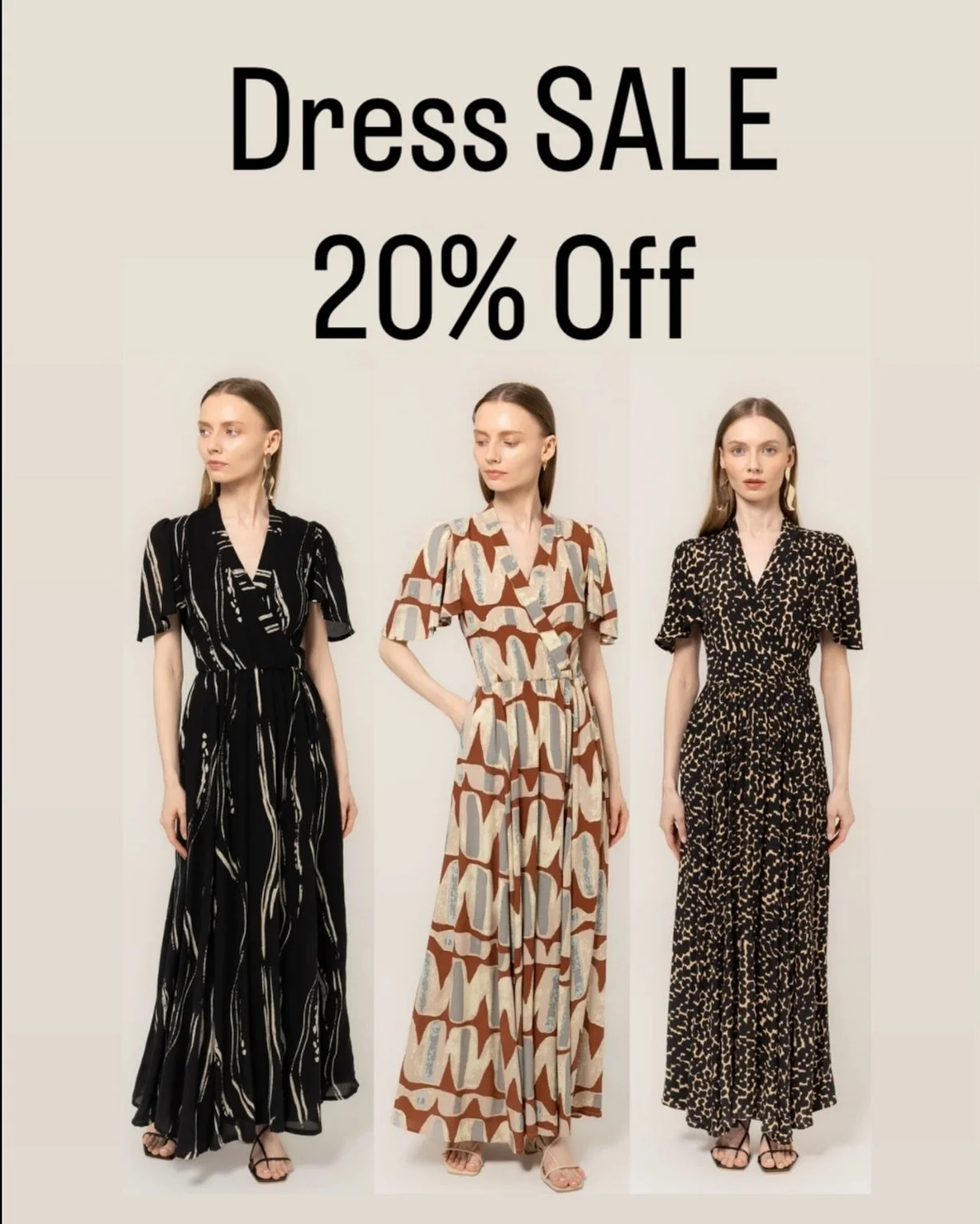 20% Off All Dresses 
Thru Tuesday 5/19