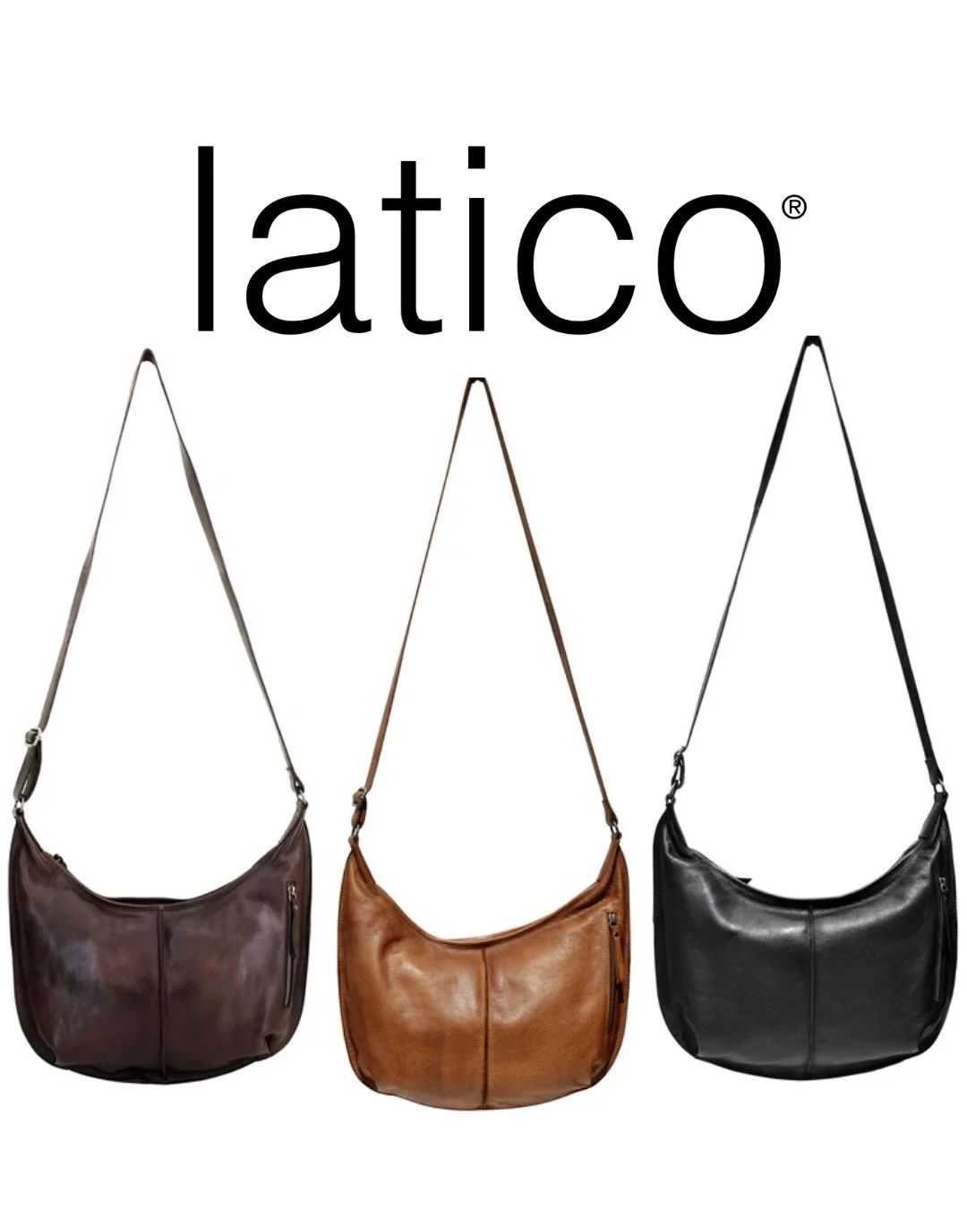 New From Latico! Jackson Leather Crossbody Bag In Three Colors: Brown, Cognac &amp; Black. Handcrafted In Small Batches, Showcasing Unique Natural Variations.