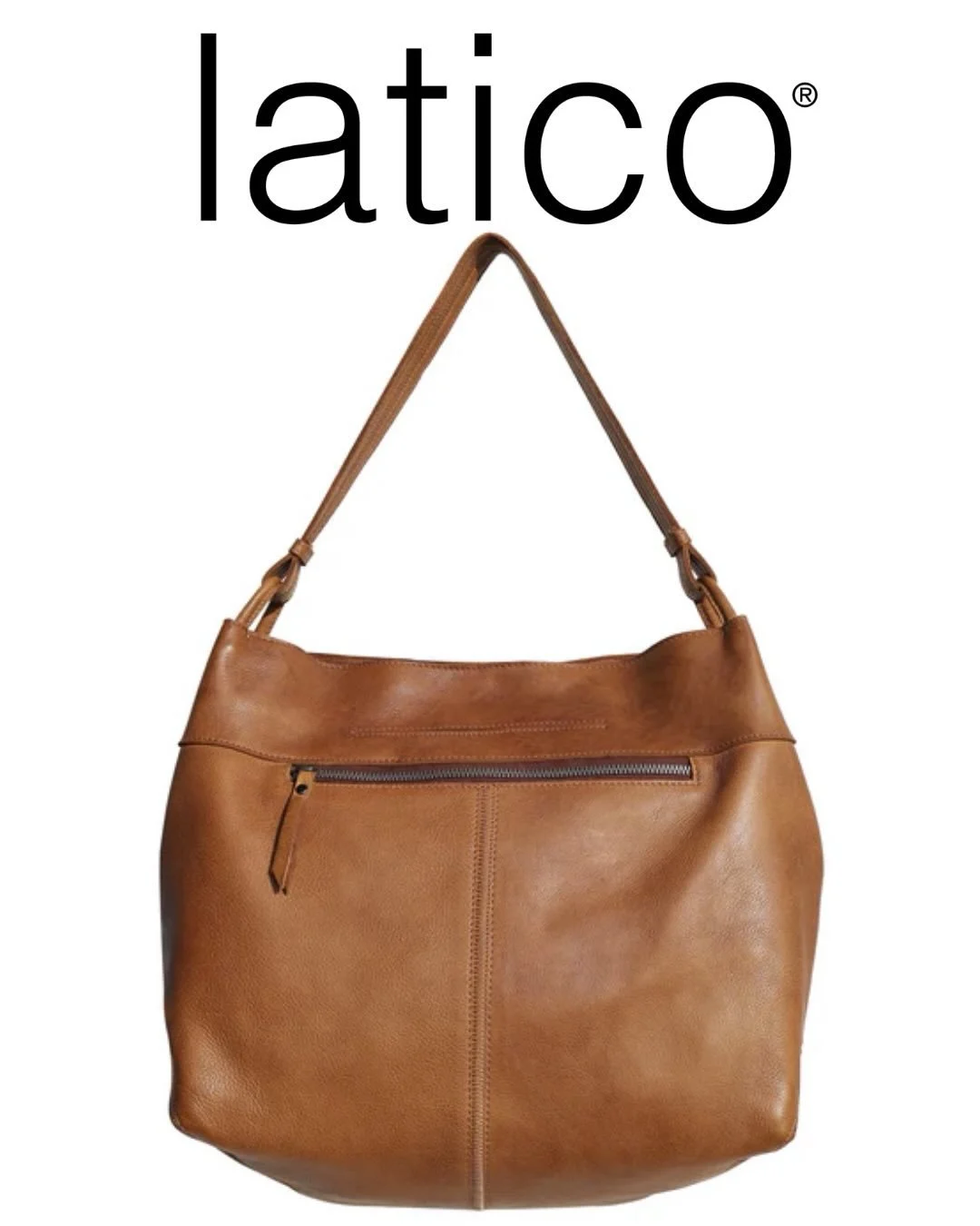 Just In! Latico - Lyons Leather Tote In Cognac.
