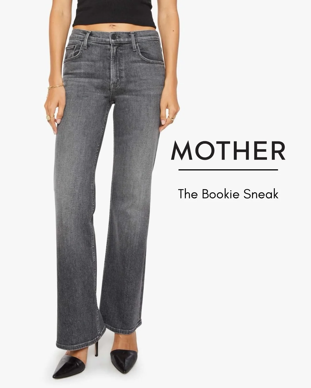 MOTHER - The Bookie Sneak In Dainty And Dangerous. Mode Rise Bootcut With A Zip Fly, Looser Leg With A Clean Hem.