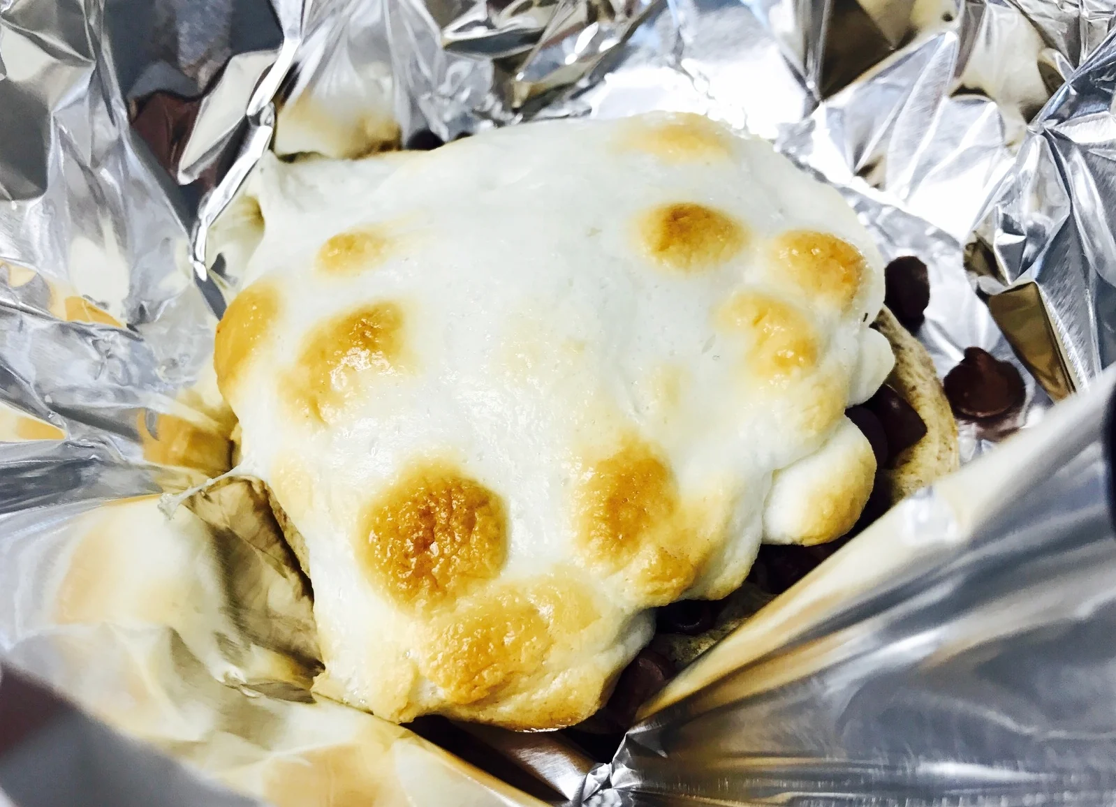 Right out of the oven -- Using the convection setting, we are able to achieve that campfire marshmallow look! 
