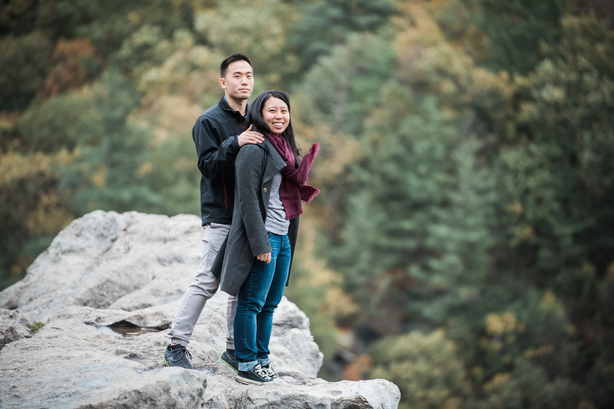 Jason & Janet's Engagement Session at Rocks State Park