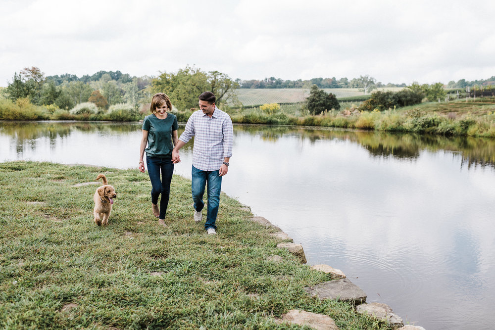 Bethany & Tony's Engagement Session at Stone Tower Winery