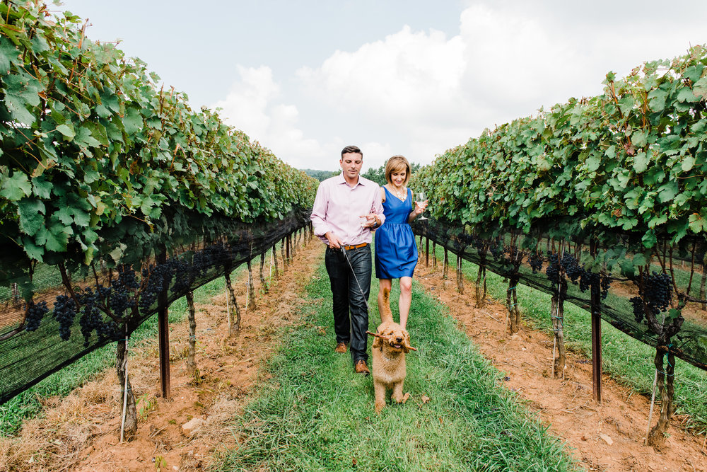 Bethany & Tony's Engagement Session at Stone Tower Winery