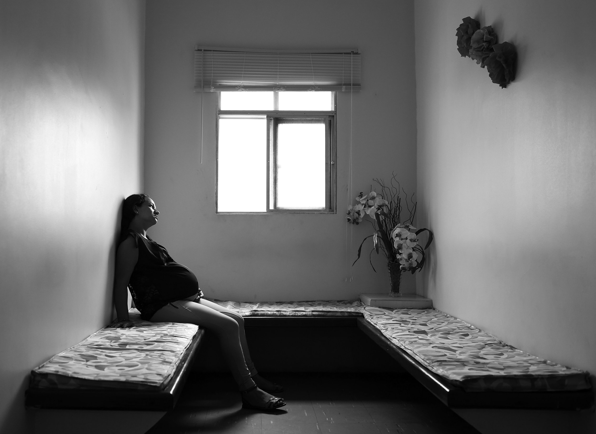  Claudenice Batista, who is eight months pregnant, waits for her appointment in the microcephaly wing of Pedro 1 Municipal Hospital to go over the results of her ultrasound, showing whether or not her baby has microcephaly. Room 117 is where pregnant
