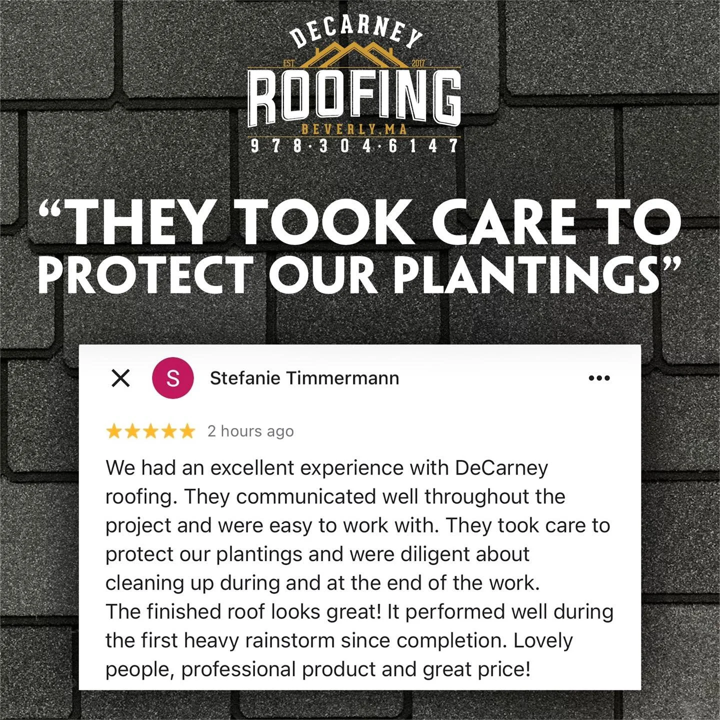⭐️⭐️⭐️⭐️⭐️

We love hearing from homeowners like Stefanie! Communication and care for our clients home is always the top priority for our company. Our goal is to leave your roof leak free and your property cleaner than when we arrived! 

Thank you ag
