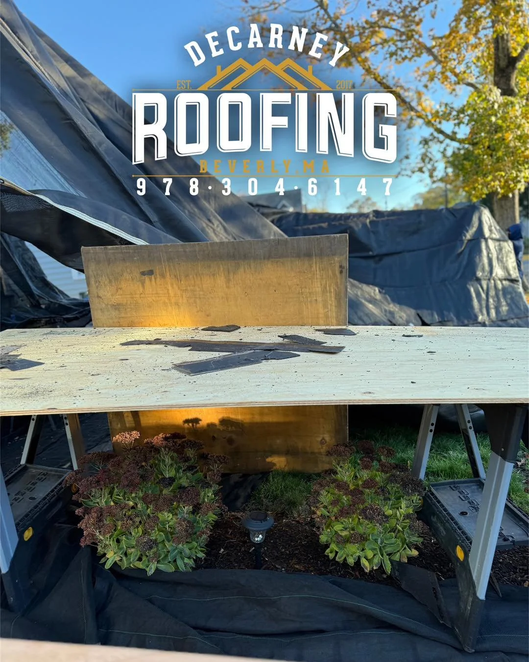 Protecting More Than Just Roofs! 🌿🏠
We take extra precautions to protect your home and landscaping while we work. Every job site setup is designed to keep your plants and property safe during the roofing process.
Because doing it right means prot