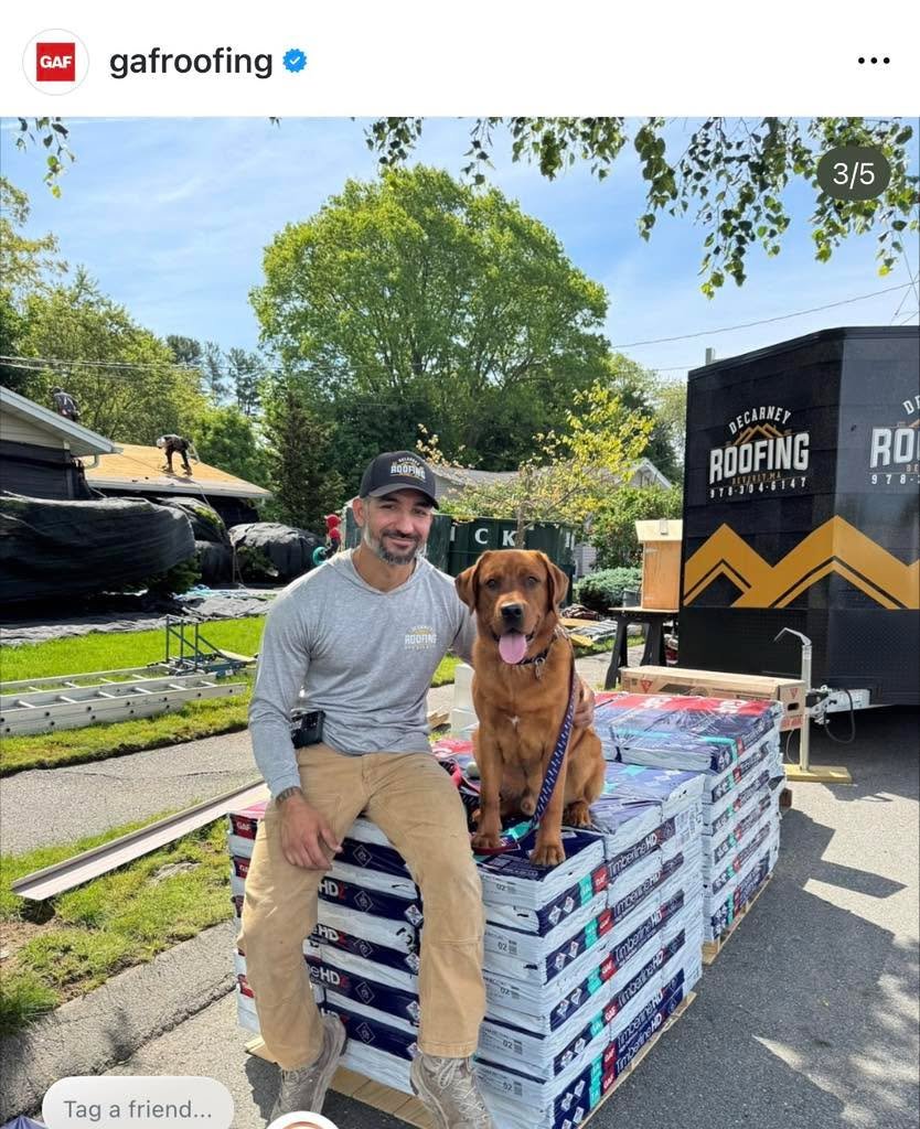🙌 Shout out to our friend gafroofing for giving us a shout out on their Instagram page this week! 

#DeCarneyRoofing #DeCarneyDidIt #TheDeCarneyDifference #BeverlysRoofer #Beverly #GAF