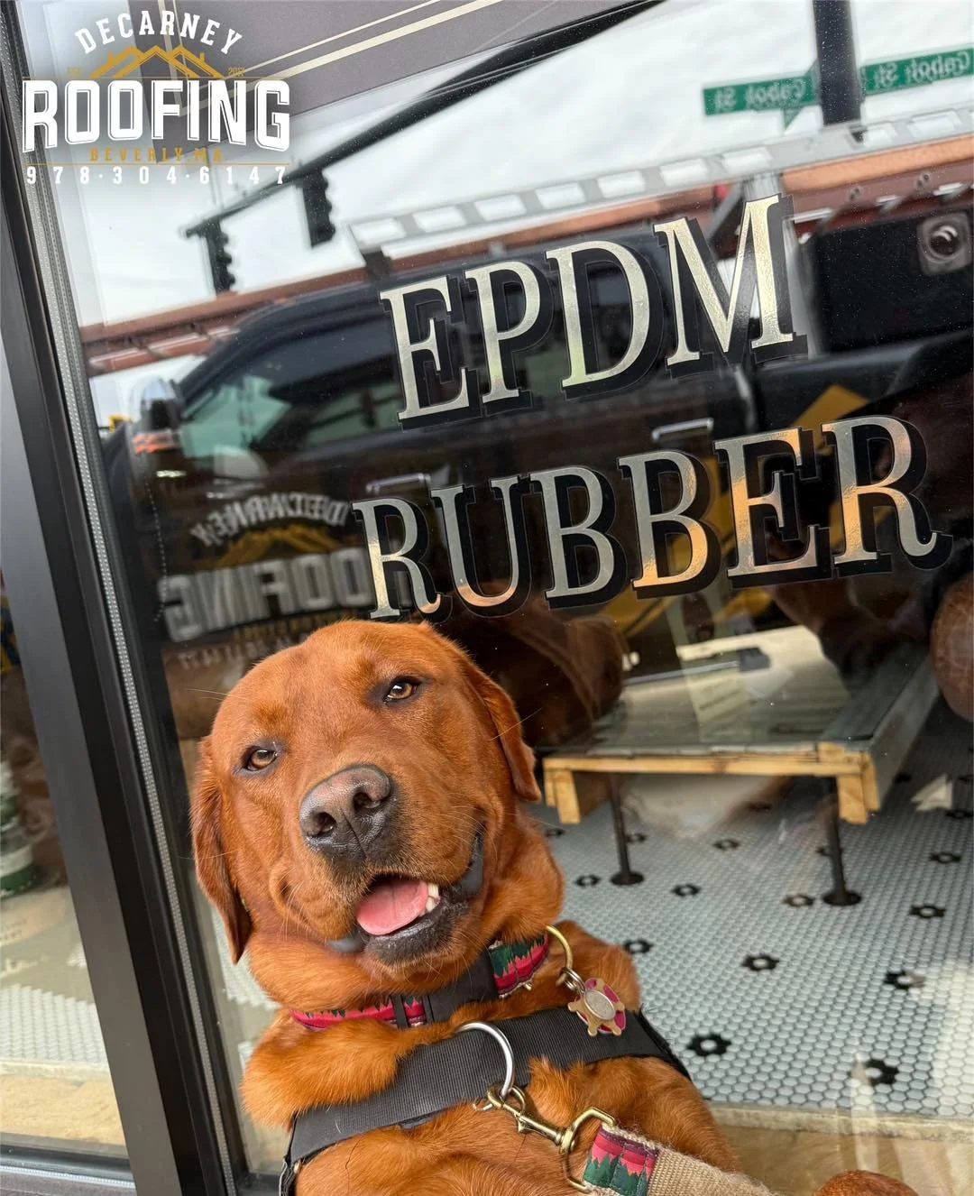 📸 Sanford loves to take selfies in front of the office windows 🤣 it would appear that he&rsquo;s pushing rubber roofing this month, so if you need any rubber roofing services contact Sanford directly!  #SanfordSelfies

#DeCarneyRoofing #DeCarneyDid