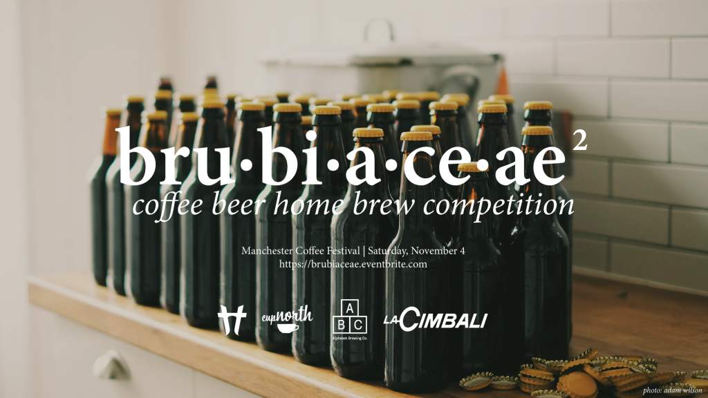 Brubiaceae by Tamper Tantrum for Manchester Coffee Festival Saturday, November 4 | 12:00 – 16:15 brought to you by Cimbali UK, prizes by Alphabet Brewing Join us for our second-ever Brubiaceae, a coffee beer home brewing competition hosted only at the Manchester Coffee Festival! For the past four months, six home brewers have been working away to brew some devastatingly tasty beers that include coffee (or any part of the coffee plant!) for you – lovely festival attendees – and our esteemed judges to try. Competition submission beers will be available to taste from 12:00 – 16:00, with the winner of a wicked prize from Alphabet Brewing announced at 16:00! 12:00 – 12:40 Roland Glew & Simon Goodier 12:40 – 13:20 Simon Goodier & Rob Clarke 13:20 – 14:00 Rob Clarke & Scott Christie 14:00 – 14:40 Scott Christie & Keith Sowerby 14:40 – 15:20 Keith Sowerby & Alex Pembroke 15:20 – 16:00 Alex Pembroke & Roland Glew Want to know what beer is on when? More information about the beers on bar can be found on the Manchester Coffee Festival facebook event page!