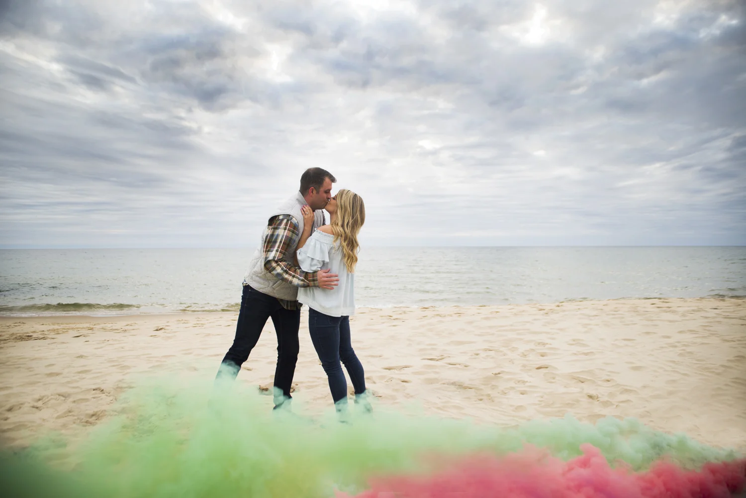 Engagement-Photography-Photographer-Muskegon-Norton Shores-Ferrysburg-Spring Lake-Grand Haven-Lake Michigan-Michigan-West Michigan-Lakeshore-Smoke Bombs-Smoke-Smoke Grenades.jpg
