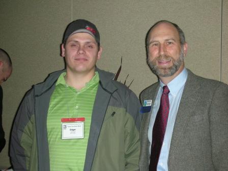 Edgar with Chuck Burget RPF Scholarship Chair