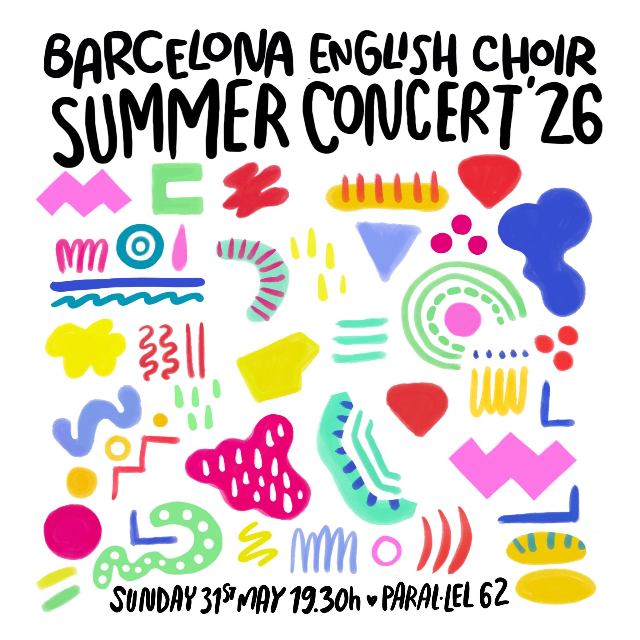 This is the poster I have custom made for my choir, the Barcelona English Choir