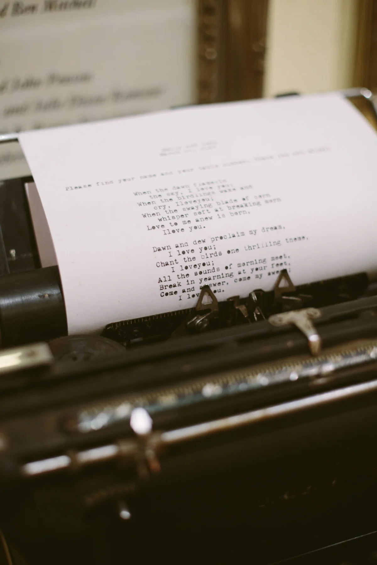 Rent My Dust typewriter