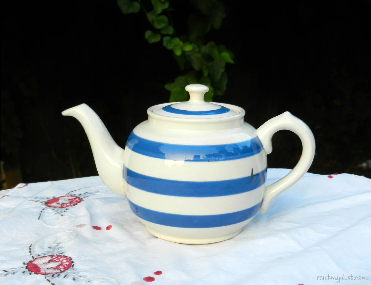 Blue Stripe Teapot (English) (2) $15 each