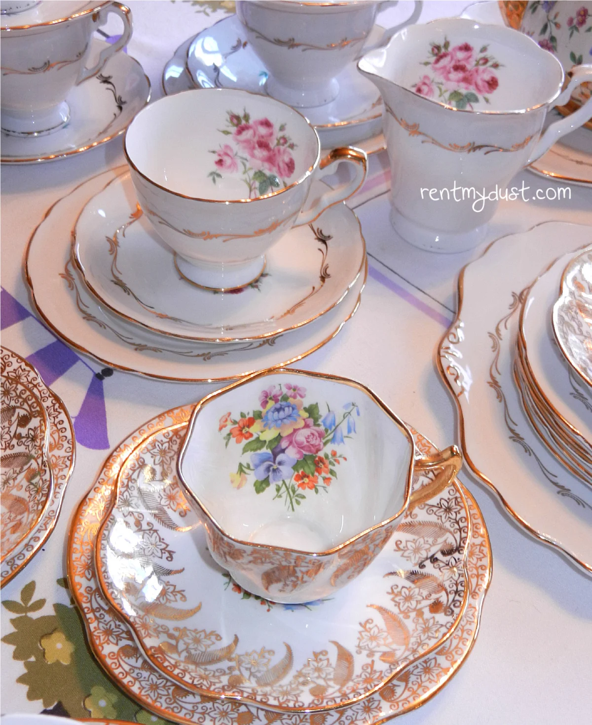 Rent My Dust Teacups & Saucers