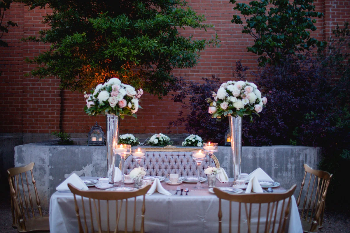 Sweetheart Table using Mismatched China