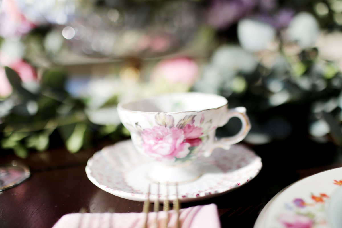 Mismatched Teacup & Saucer