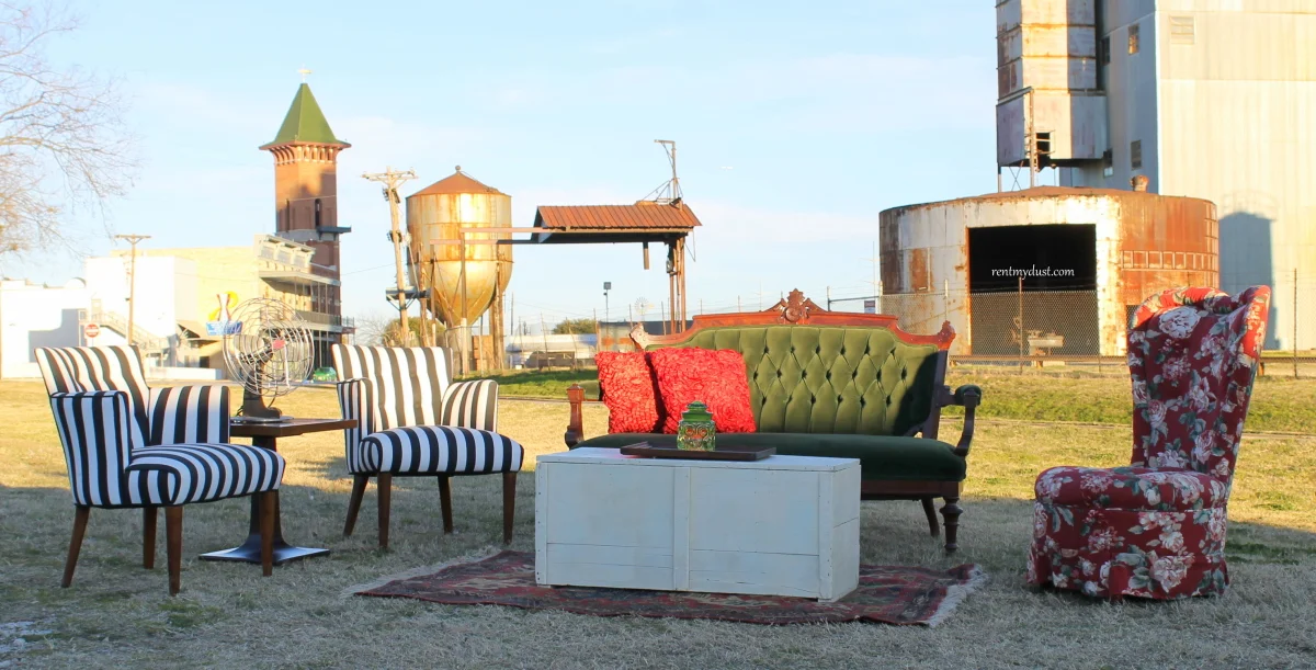 Vivian Leigh Settee with Nancy & Sinatra Chairs