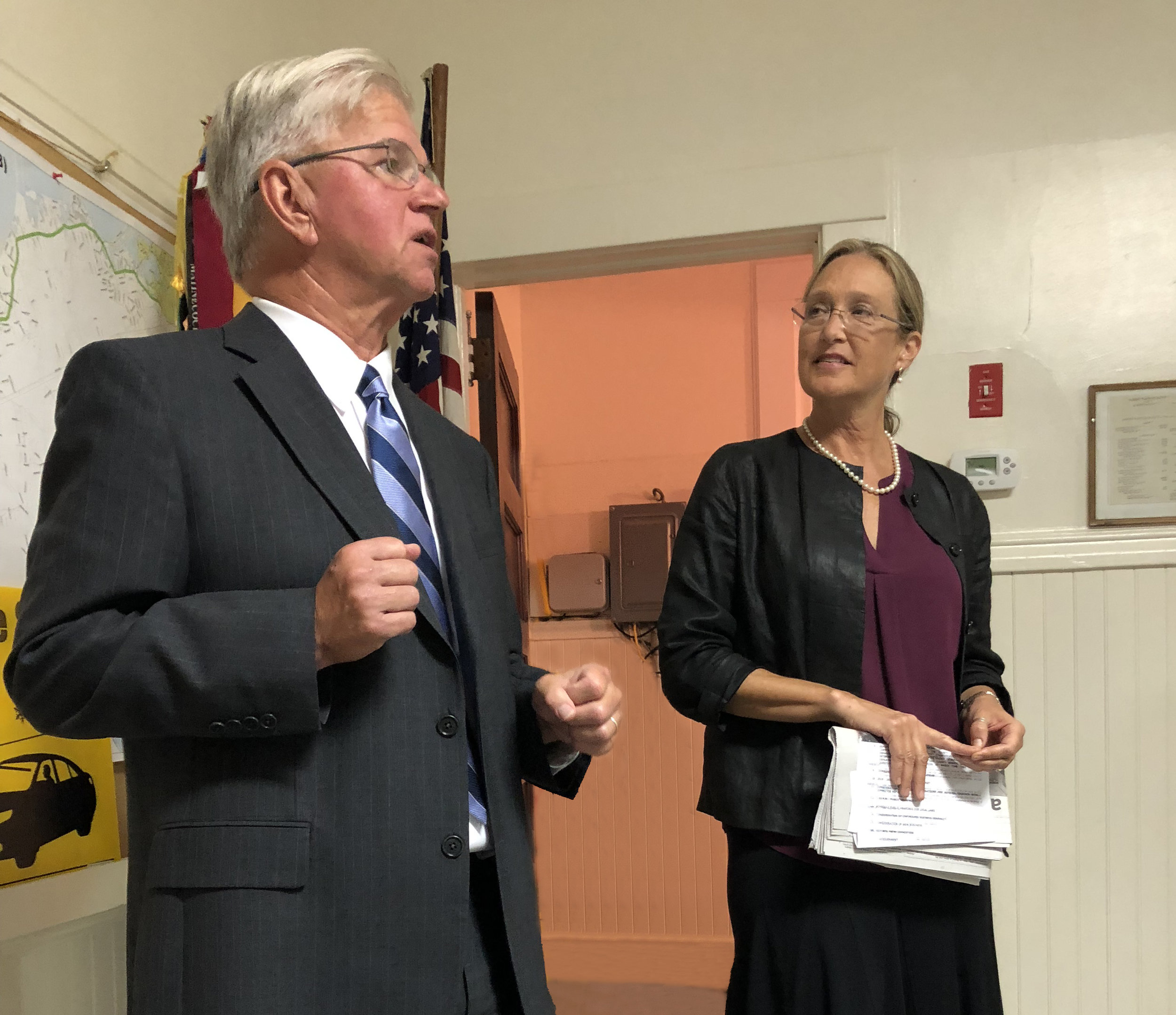 NYS Assemblyman Fred Thiele and SC Legislator Bridget Flemming
