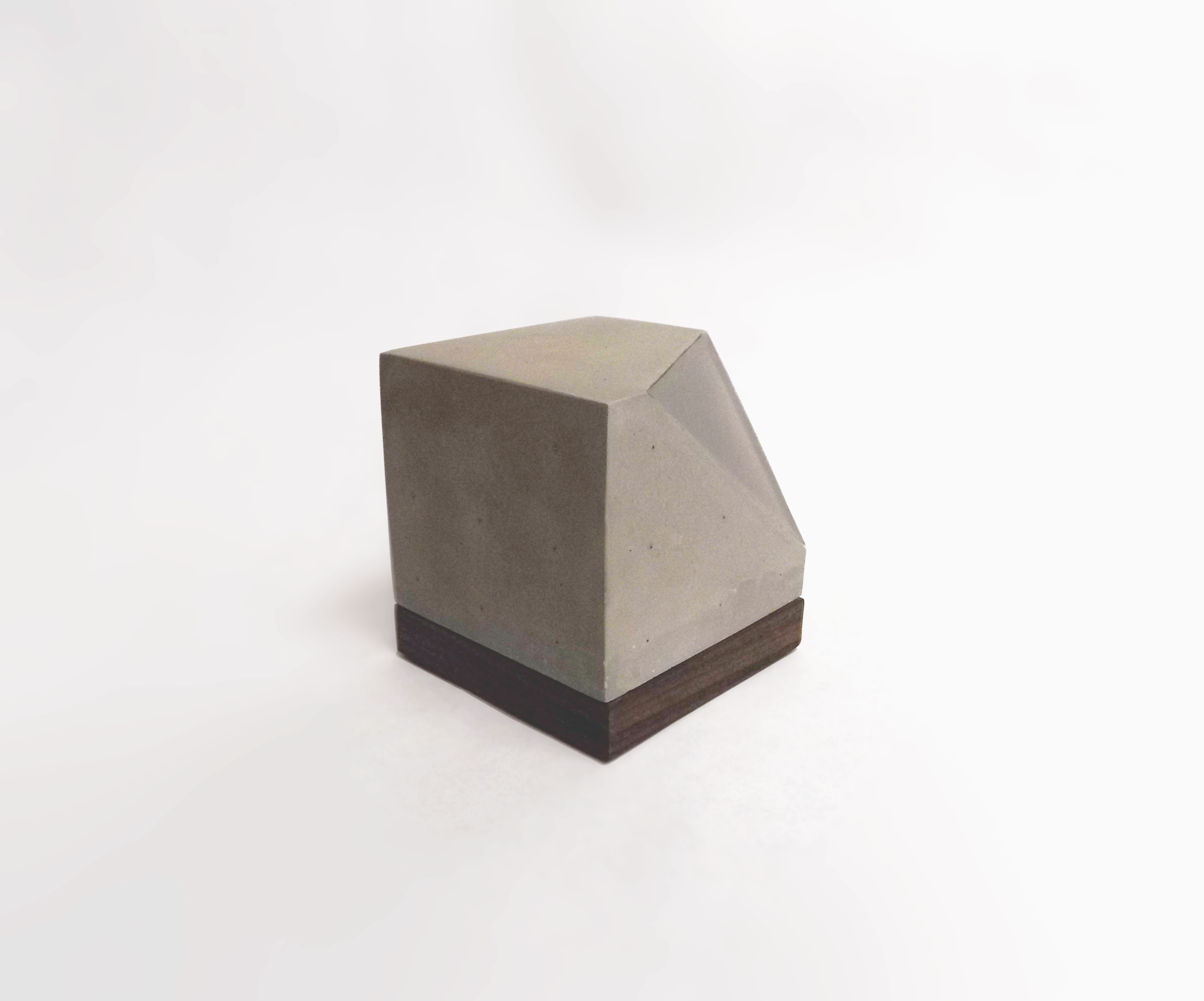 Off state. Rockite, acrylic, fiber optic filaments, walnut.