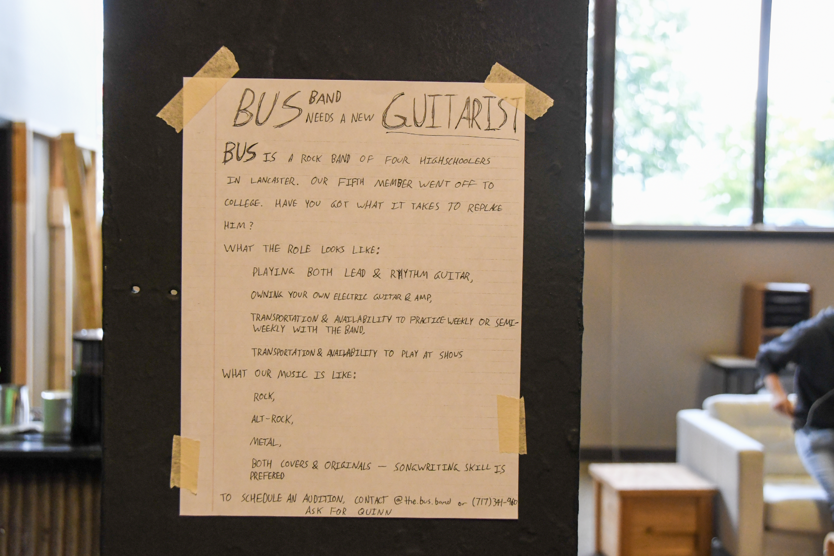 Our amazing band Bus faces the inevitability of turnover…