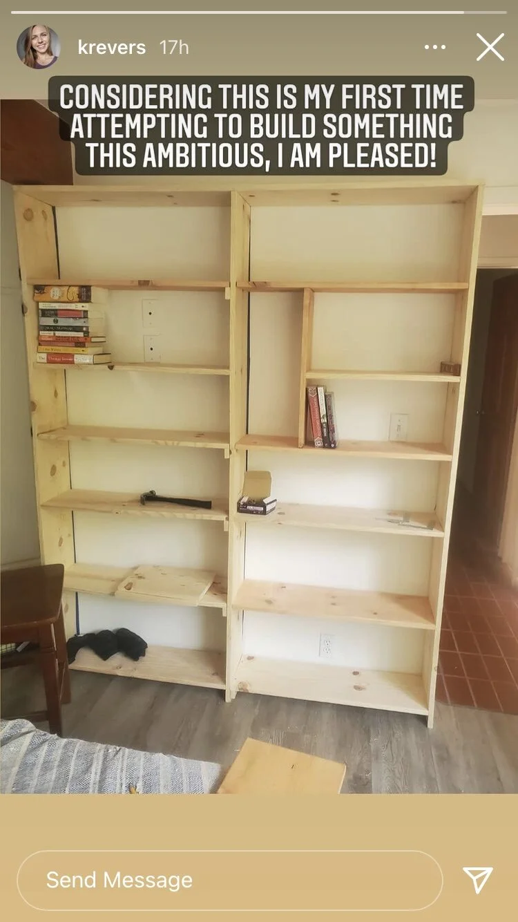 Who built the shelf?