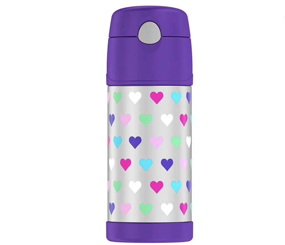 THERMOS FUNTAINER 12 Ounce Stainless Steel Vacuum Insulated Kids Straw  Bottle, That Girl Lay Lay
