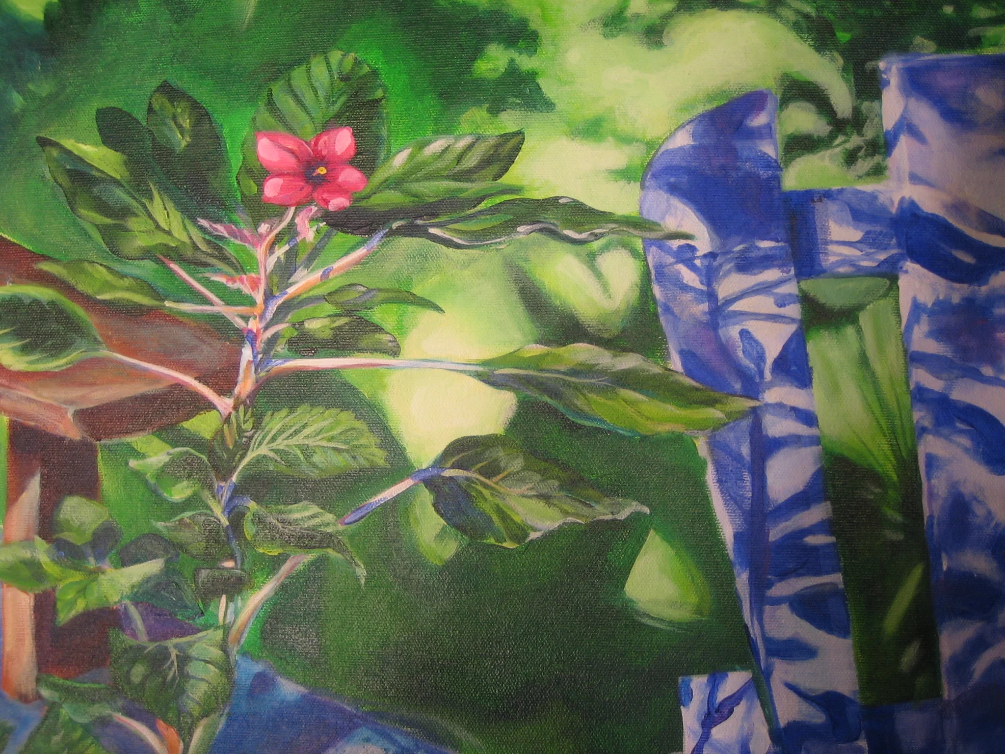 Guatemala Morning, 24"W x 24"H x 1"D, acrylic on canvas, April 2013