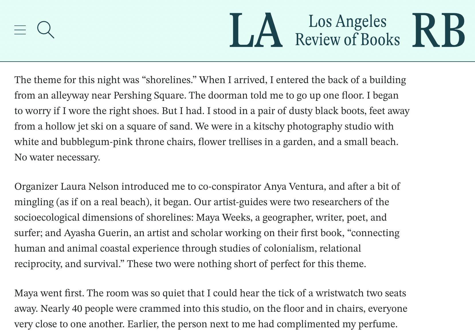 Performance at Place Settings