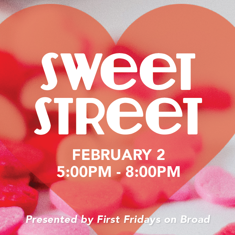 Bundle up, and head to the Broad Avenue Arts District for a sweet party. Get your $5 punch card and sample mouthwatering treats from local retailers. At the conclusion of your Sweet Street tour, drop off your card for a chance to win a basket of Broad Avenue goodies! The event is from 5 p.m. to 8 p.m. Participating Shops: Wiseacre Brewing Company City & State Falling Into Place Broadway Pizza Memphis Merchants on Broad T Clifton Art Paggios Salon Bingham & Broad Mbabazi House of Style Pedaltown Bicycle Company Holmes Woodwork Five in One Social Club Choate's Air Conditioning, Heating, Plumbing, & Duct Cleaning Everbloom Designs Paper&Clay Question the Answer Thanks to Kitbash Brand Design for the fab graphics