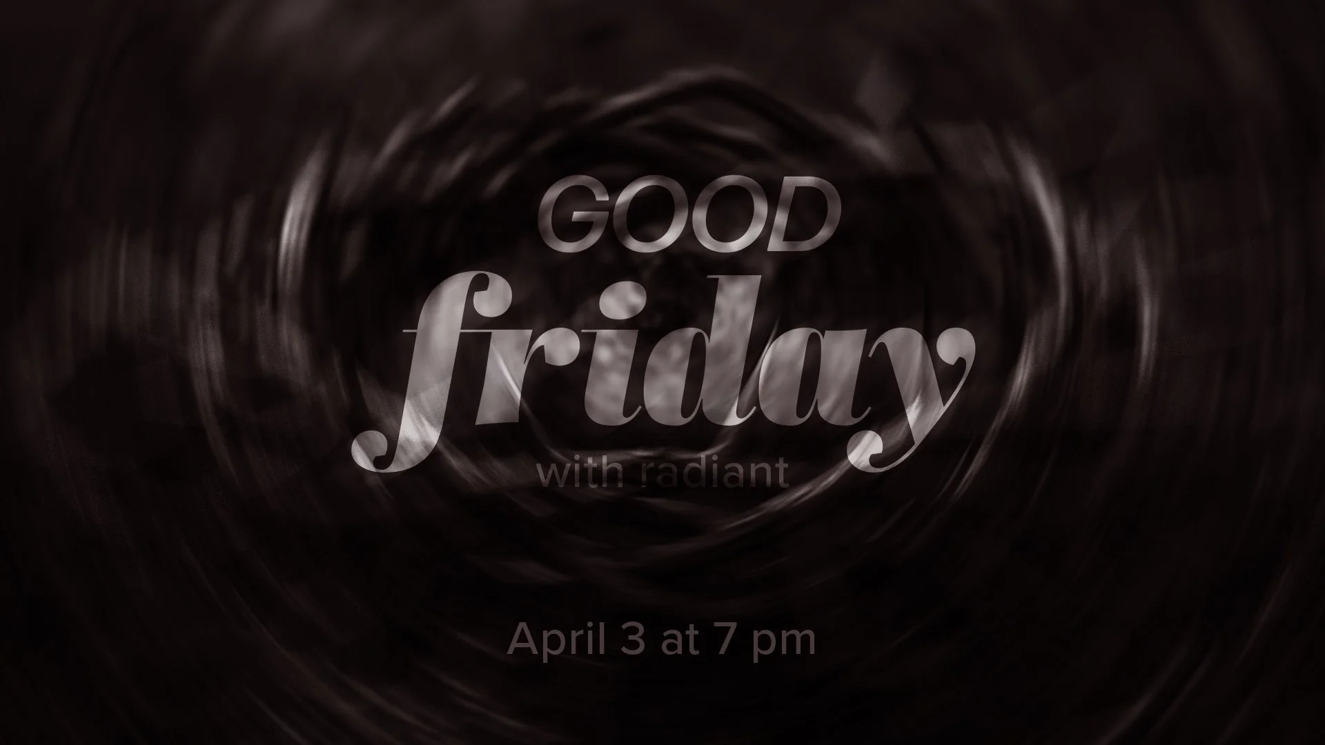 Good Friday communion service at Radiant Christian Life Church April 3 2026