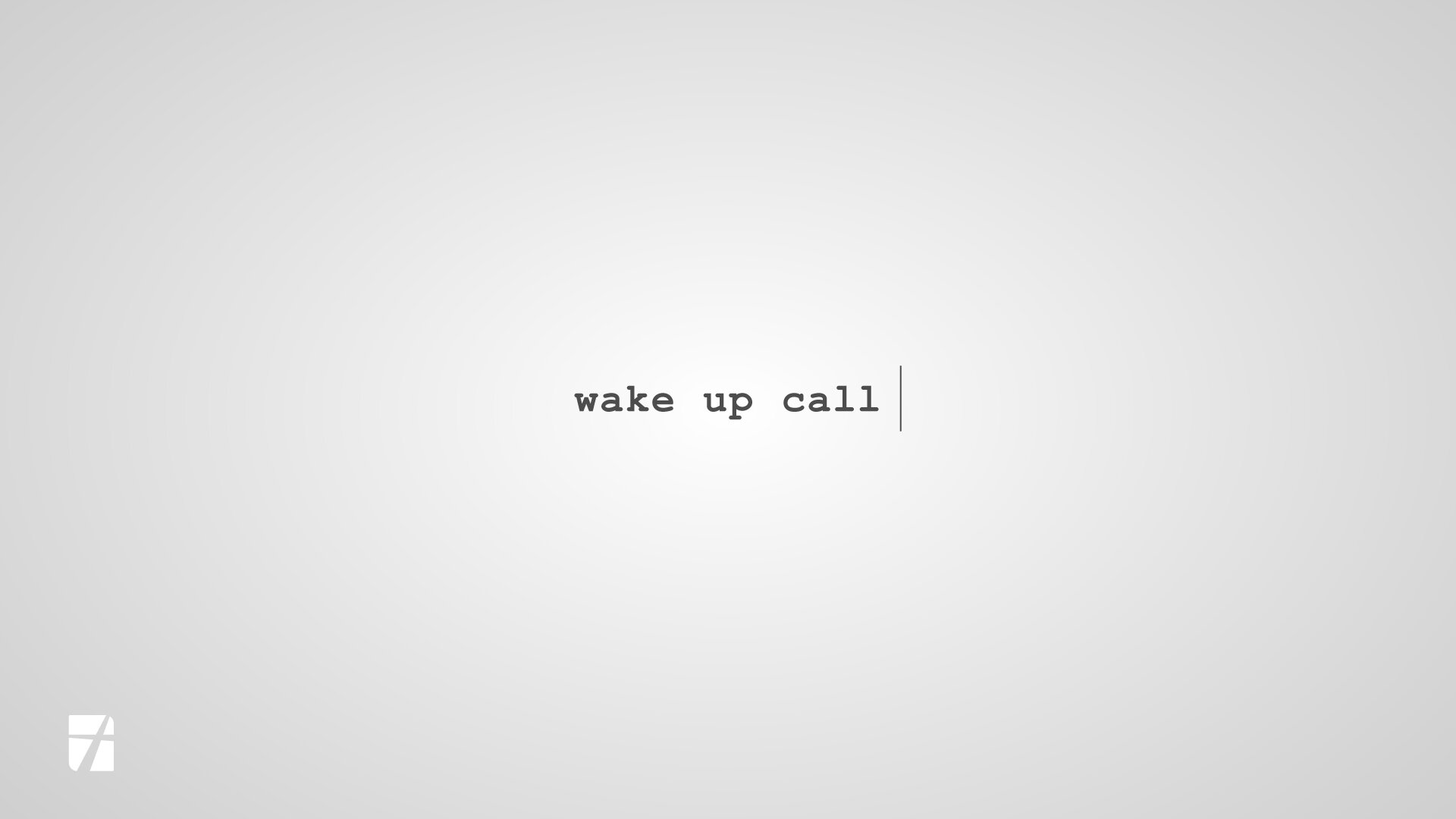 Wake Up Call (Week 4) - Pastor Jerome Sack