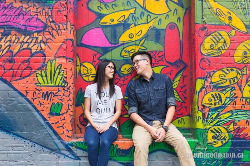 Toronto Graffiti Alley Engagement Session