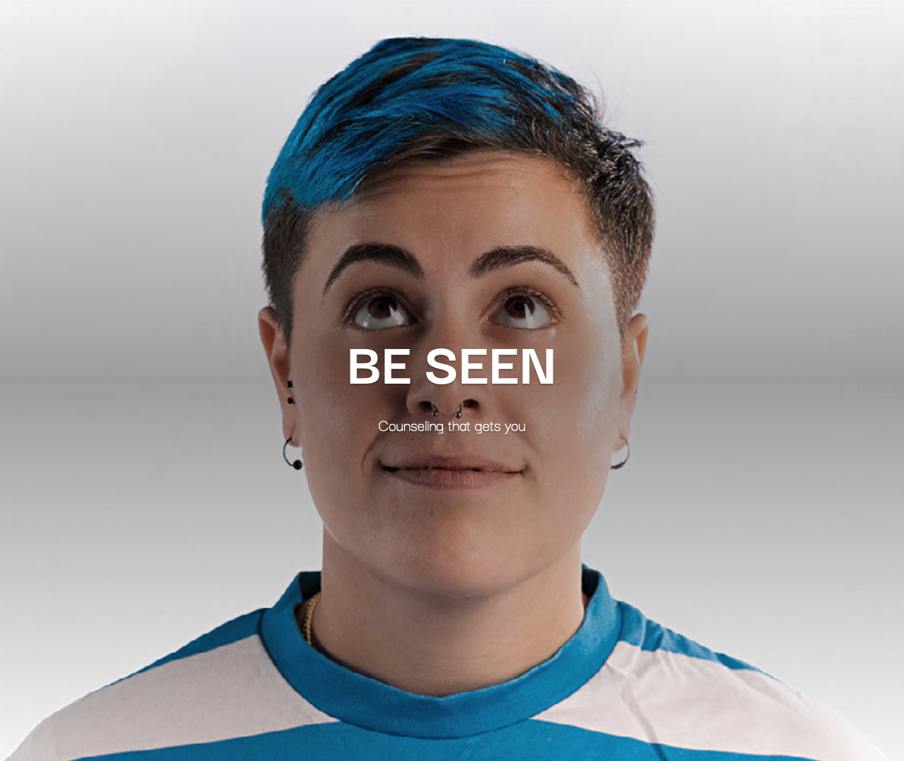 Queer nonbinary LGBTQ+ counseling client