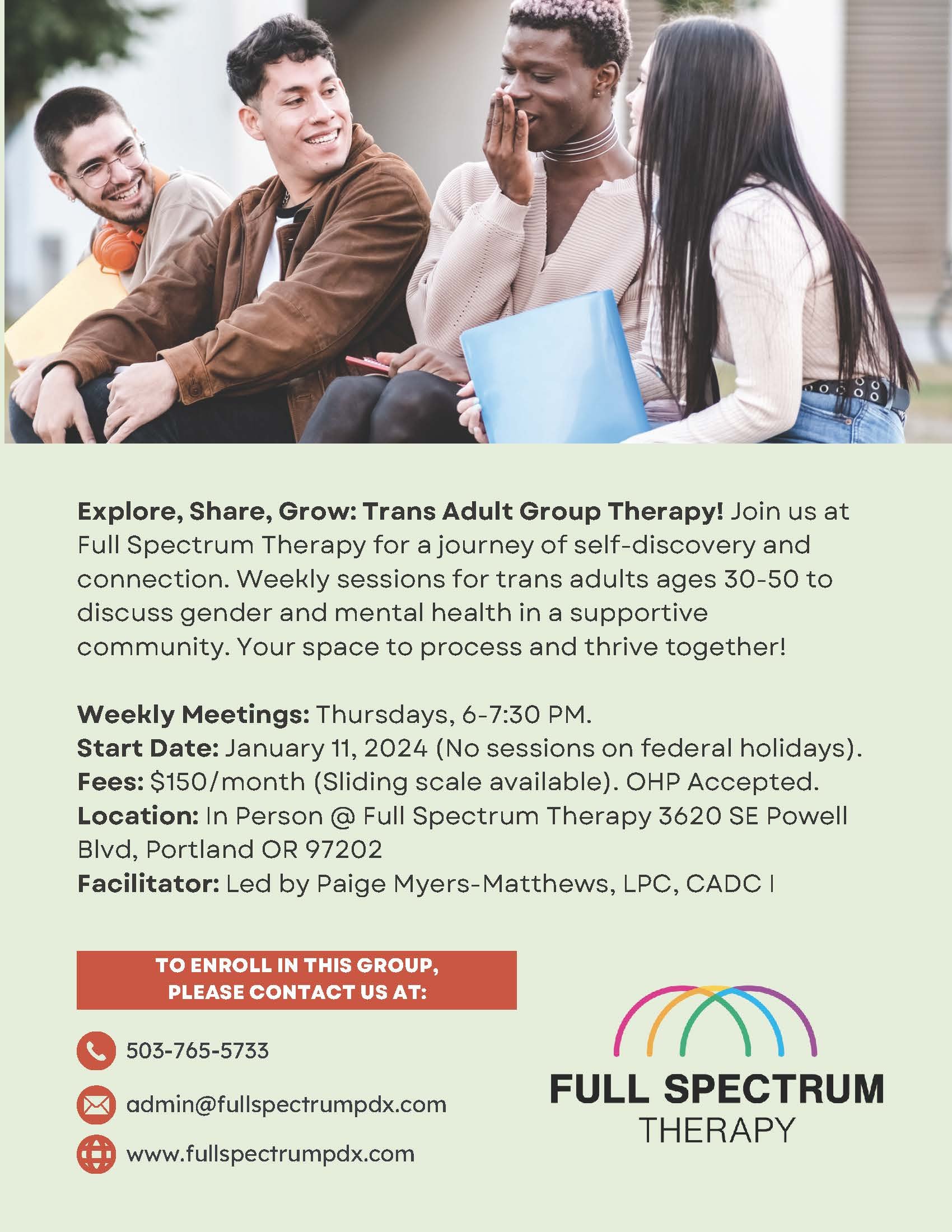 Explore, Share, Grow Trans Adult Group Therapy Flyer (1).jpg