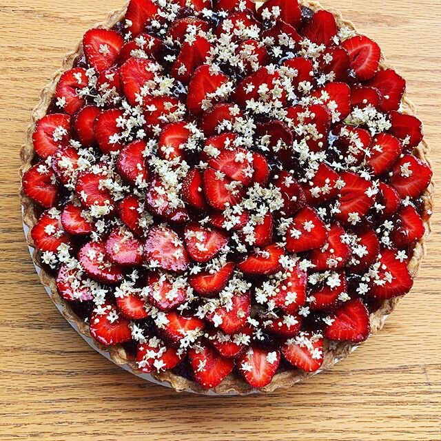 We will have these beautiful strawberry elderflower tarts this weekend.  Remember 50% of today&rsquo;s sales will be going to NAACP Legal Defense Fund.