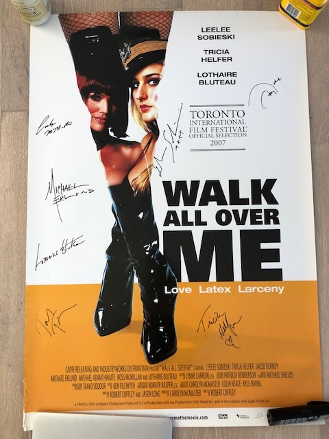 Walk All Over Me signed posters