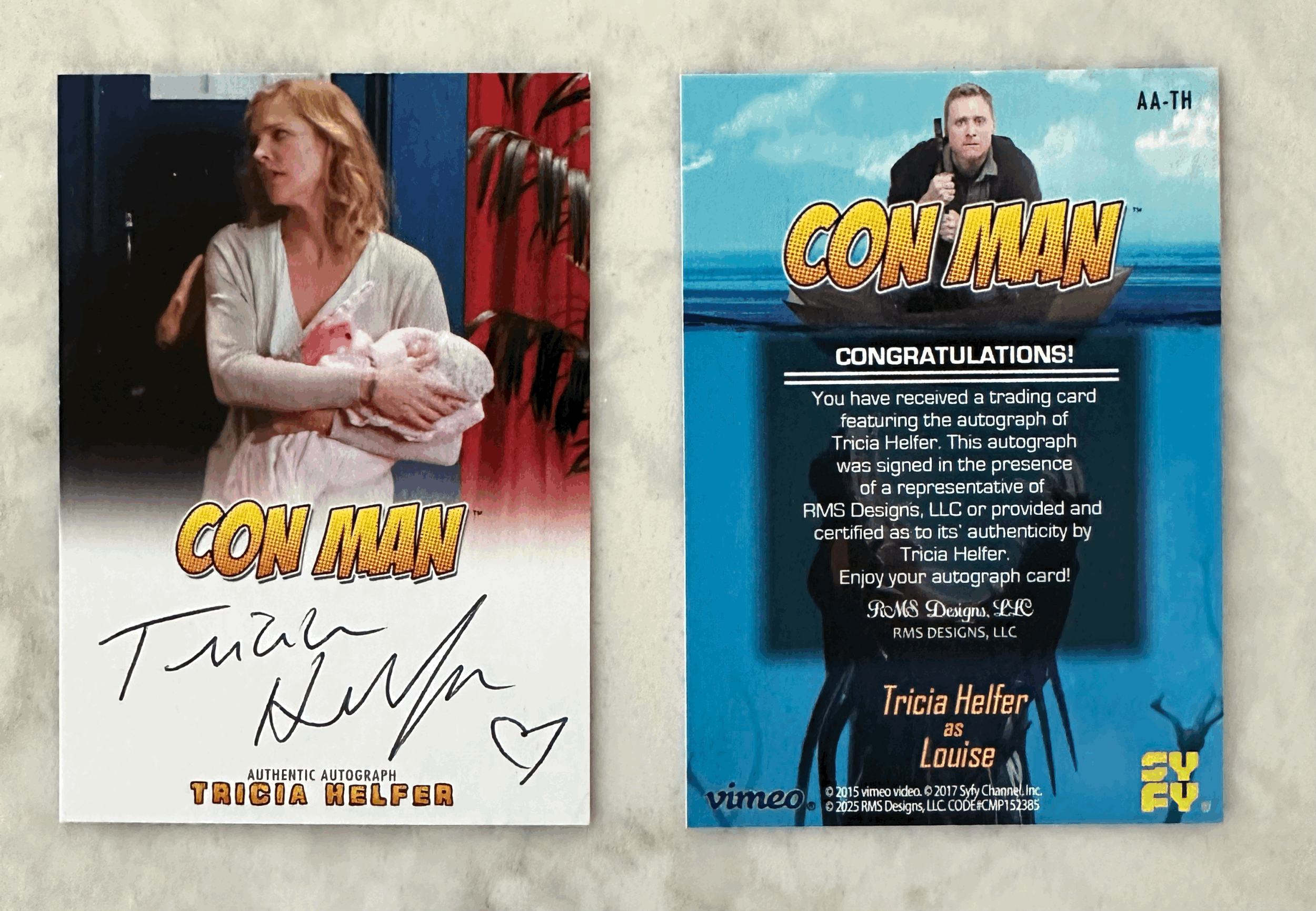 Con Man trading card