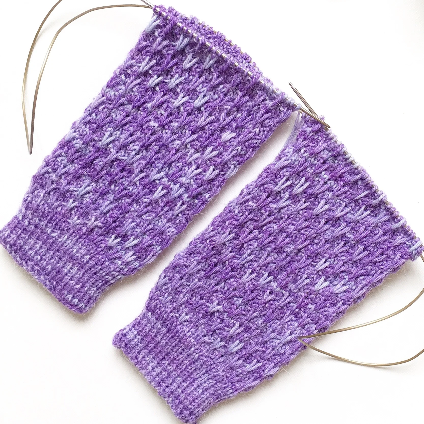 Lavender Blossom Socks Texture