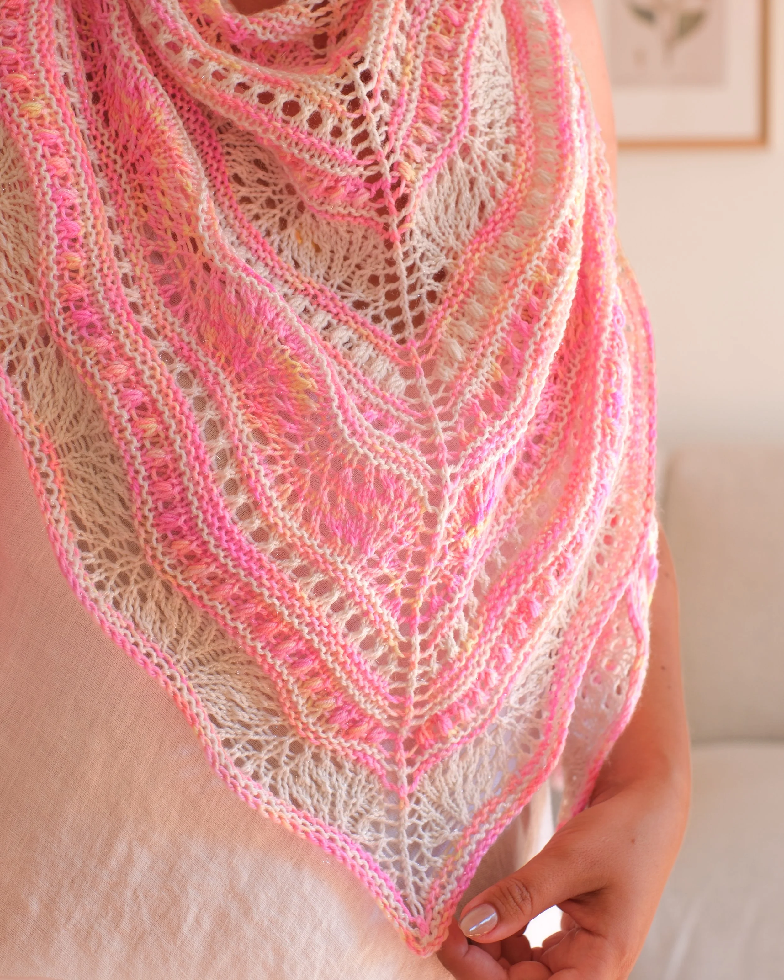 Koa Shawl wrapped