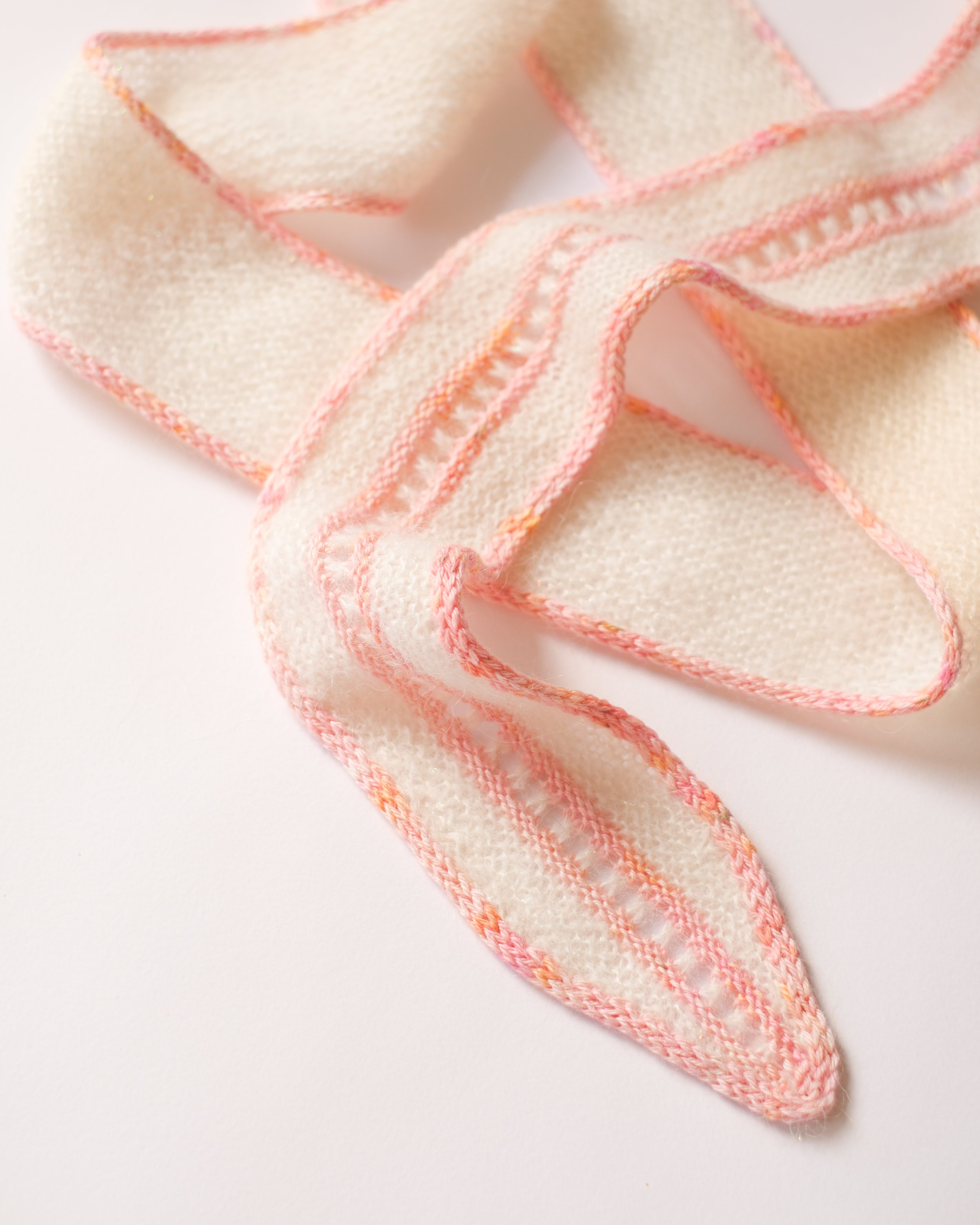 Vesna Mini Scarf both versions flatlay