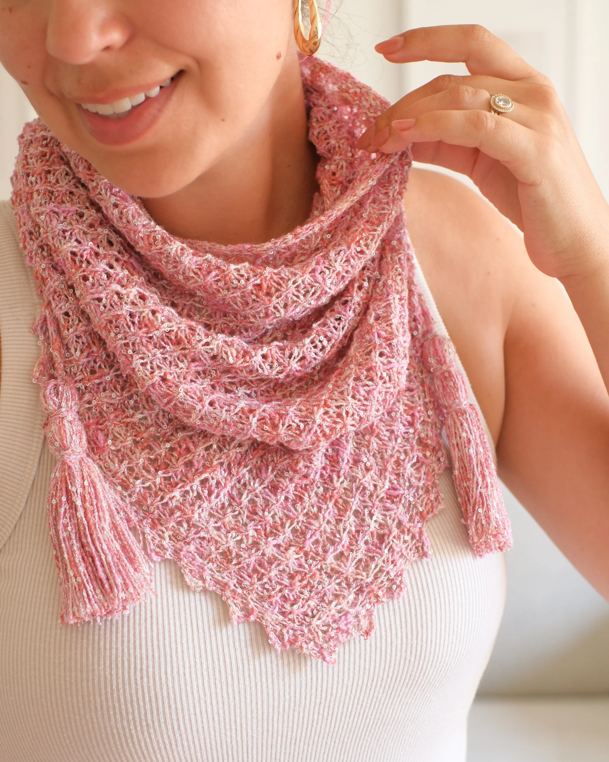 Flutter and Bloom Bandana Pink